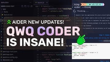 Aider + QwQ + Qwen 2.5 Coder : This is THE CRAZIEST LOCAL SETUP FOR AIDER! (w/ Free APIs)