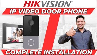 Hikvision IP Video Door Phone Intercom Kit complete installation & Configuration | VDP DS-KIS603-P screenshot 4