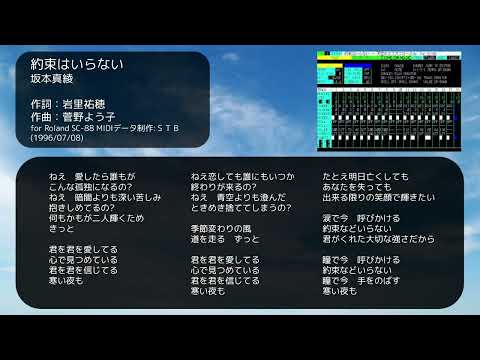 (自作カラオケ音源)約束はいらない／坂本真綾