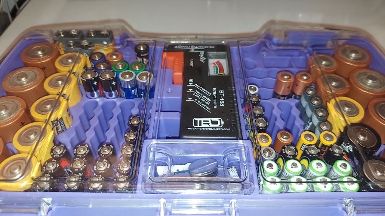 Review of the Battery Organizer Storage Case with Tester - Great for portable radio owners.