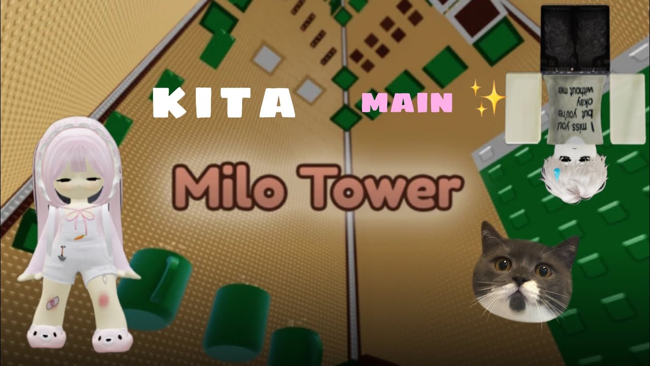 KITA MAIN MILO TOWER🙀ngakak dan lucu banget‼️next kita mai tower apa lagi❓