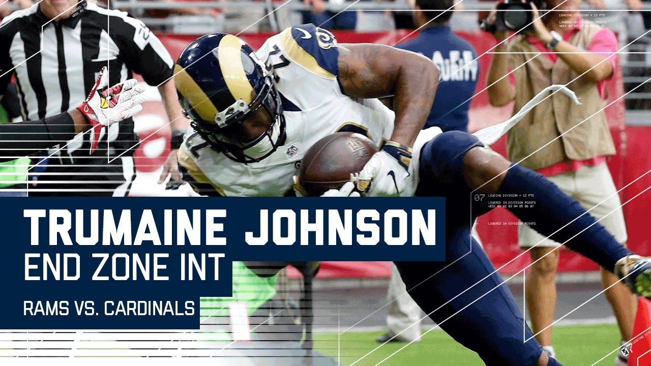 Trumaine Johnson's Impressive End Zone INT! | Rams vs. Cardinals | NFL