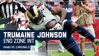 Trumaine Johnson's Impressive End Zone INT! | Rams vs. Cardinals | NFL