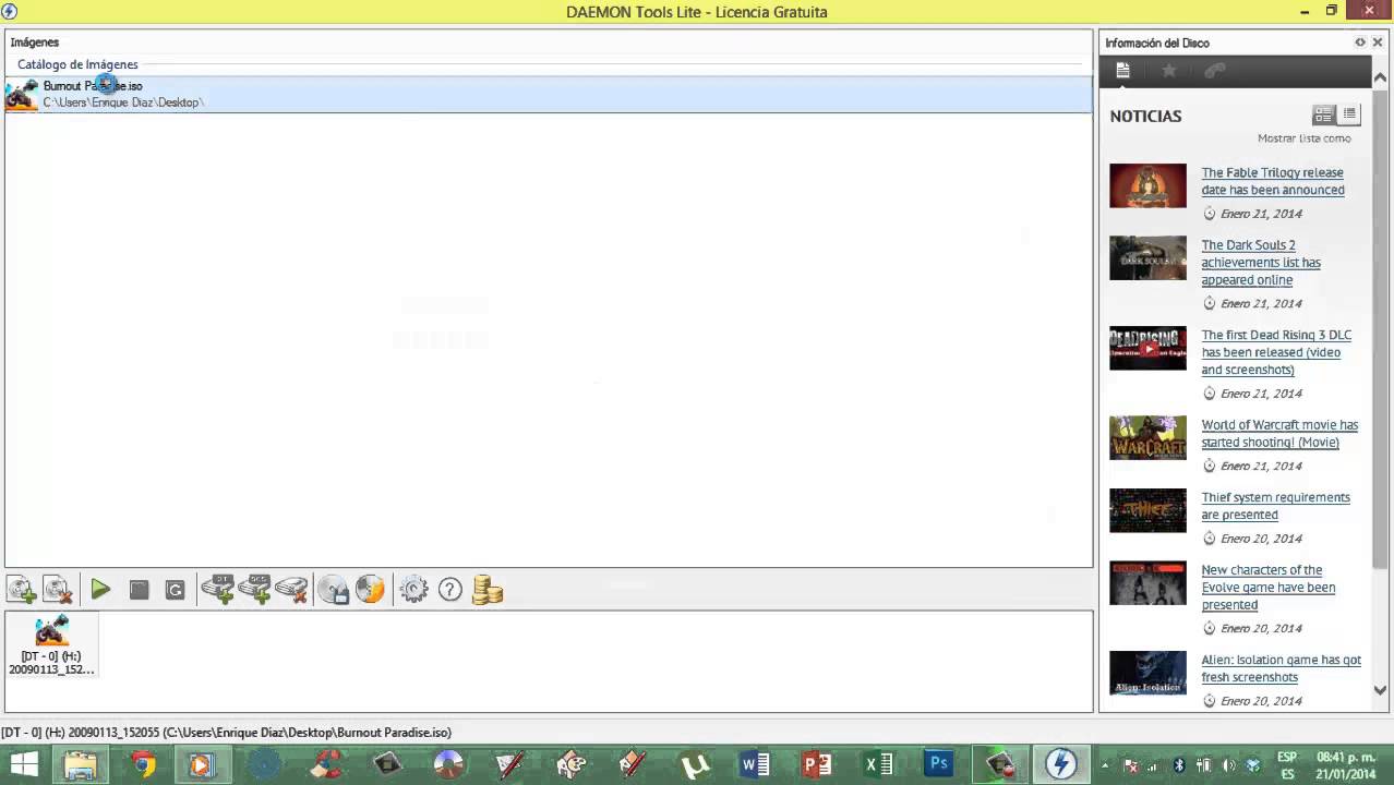 Montar imagen de CD virtual con DAEMON Tools lite