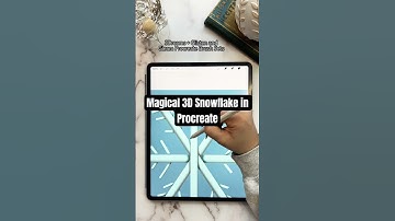 Sparkling 3D Snowflake in Procreate #procreateart #procreatetutorials #procreate #procreatedrawings