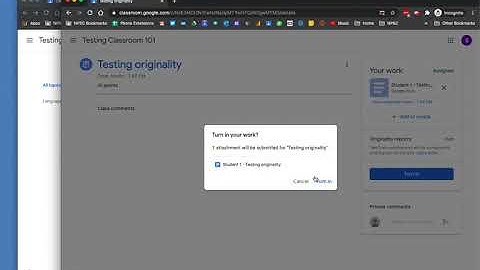 Originality Reporting in Google Classroom