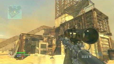 MW2 Quick scope no scope 1V1