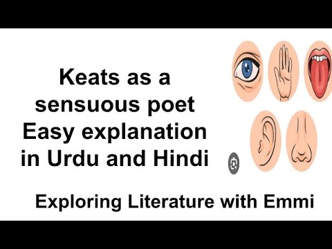 Keats as a sensuous poet Easy explanation of a long question In Urdu ...