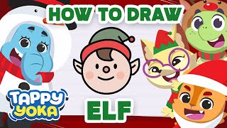 How To Draw An Elf  | Christmas Fun | Kids Drawing | Shapes & Colors | Holiday Activities screenshot 4