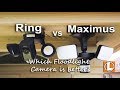 Ring Floodlight Cam vs Maximus Floodlight Camera -  Features, Installation, Footage and Pricing.