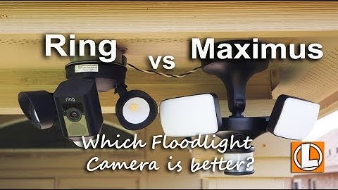Ring Floodlight Cam vs Maximus Floodlight Camera -  Features, Installation, Footage and Pricing.