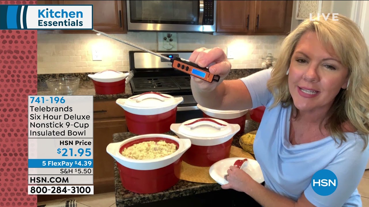 Telebrands Six Hour Deluxe Nonstick 9Cup Insulated Bowl