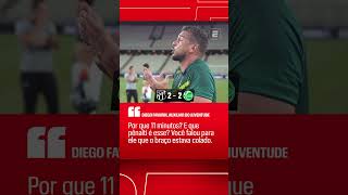 AUXILIAR DO JUVENTUDE QUESTIONA ARBITRAGEM APÓS EMPATE COM O CEARÁ! 🚨🗣️ #shorts