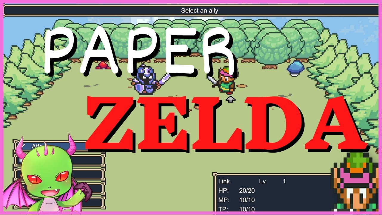 "Unleashing the Adventure Let's Play Paper Zelda RPG A game that