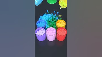 Glowing Cubes Colored Cup Spill ASMR #cubes #satisfying  #3danimation #dice #knightcube #asmrsounds