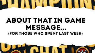 Did You Get This In Game Message | WWE Champions screenshot 2