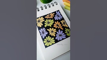 Easy zentangle pattern tutorial #art #zentangle #shorts #doodle #3d #trending