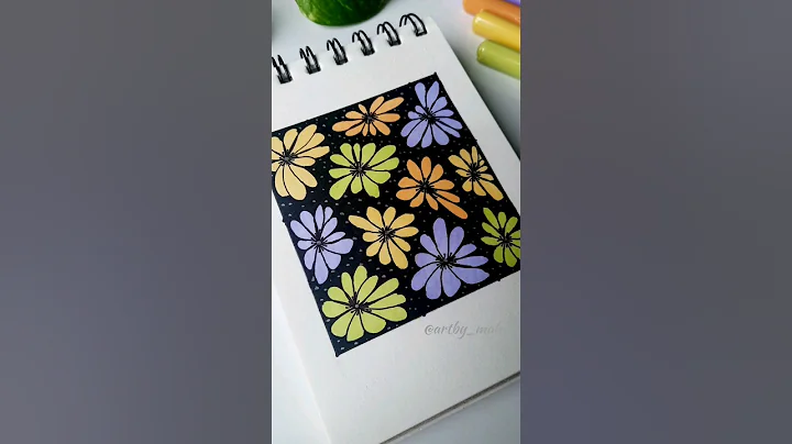 Easy zentangle pattern tutorial #art #zentangle #shorts #doodle #3d #trending
