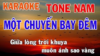 Một Chuyến Bay Đêm Karaoke Tone Nam Nhạc Sống - Phối Mới Dễ Hát - Nhật Nguyễn
