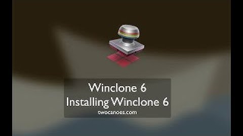 Installing Winclone 6