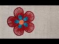 Flower embroidery tutorial || flower embroidery for bigeners|| flower embroidery designs