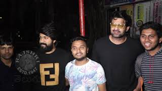 BAHUBALI  PRABHAS & KGF ACTOR YASH SPOTTED AT PAALI BHAVAN BANDRA