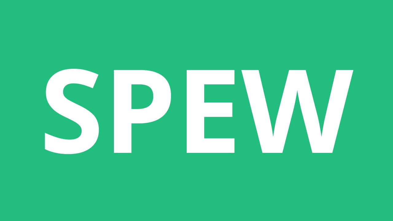 How To Pronounce Spew - Pronunciation Academy