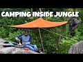 Camping in jungle  cooking egg noodles