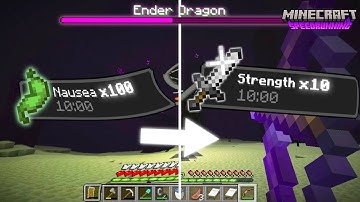 Minecraft Speedrun, But I Get RANDOM Potion Effects Every 10 Minutes