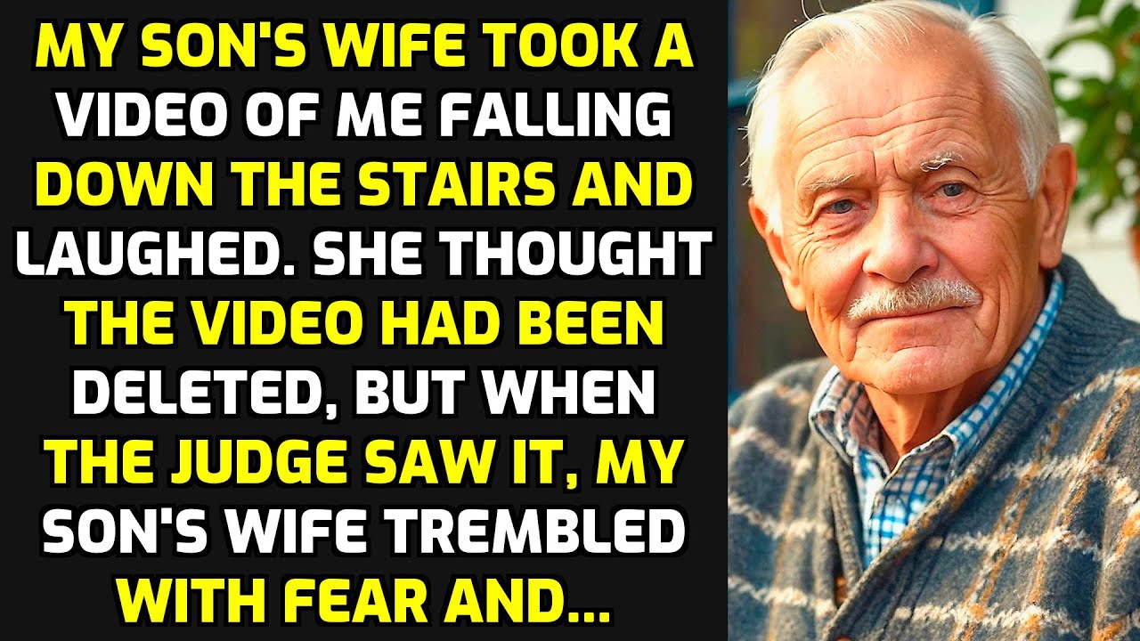 My Son's Wife Took A Video Of Me Falling Down The Stairs And Laughed. But In Court She... STORIES