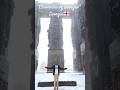 "Chronicles of Georgia: Colossal pillars narrate history and faith, a magnificent, snowy spectacle."