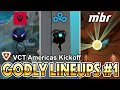 Godly lineups used by pros in VCT Americas Kickoff Part 1【 VALORANT 】