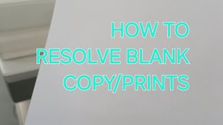 How to resolve Sharp printer printing Blank copy/pages on Sharp MX-3550/MX-3551/MX-3561/MX-2614