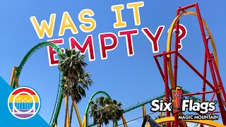 Six Flags Magic Mountain on a May Weekday! How Empty Was It | Wonder Woman, No Trims, & More!