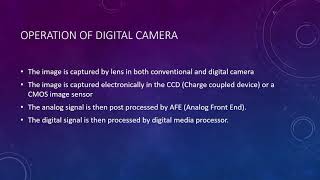 Digital camera Part 2