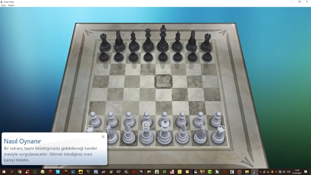 Chess Titans Gameplay (Windows 10 PRO)