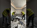Luxury Living Room Transformation | Artistic Epoxy Floor Timelapse