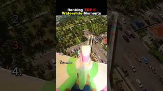 Ranking Top 5 Waterslide Moments 😭😭 #usa Net Worth