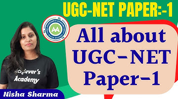 ALL ABOUT UCG NET  PAPER -1 SYLLABUS