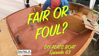 Achieving a Smooth Finish: Fairing the Boat Hull (Part 63)