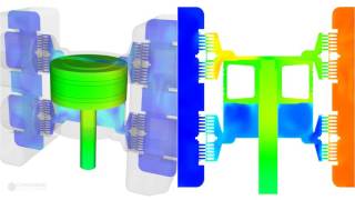 Double Acting Valve Simulation with CONVERGE