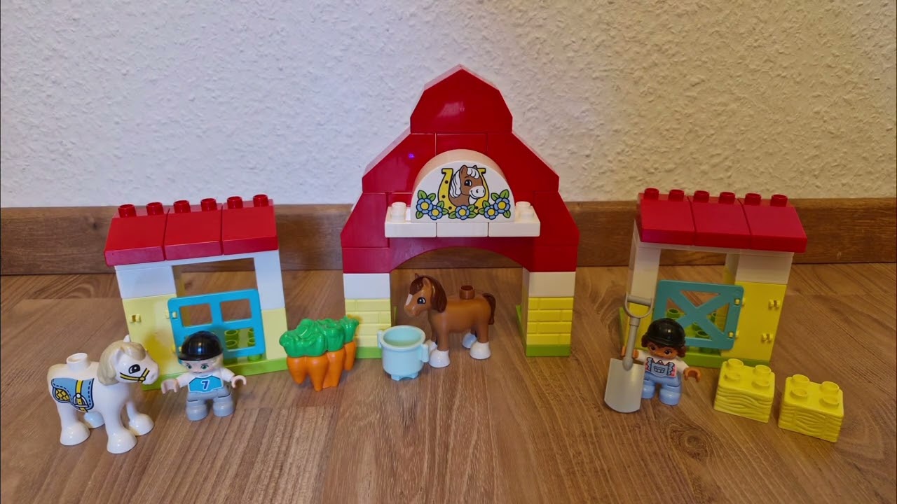 Lego Duplo 10951 Pferdestall und Ponypflege Aufbau