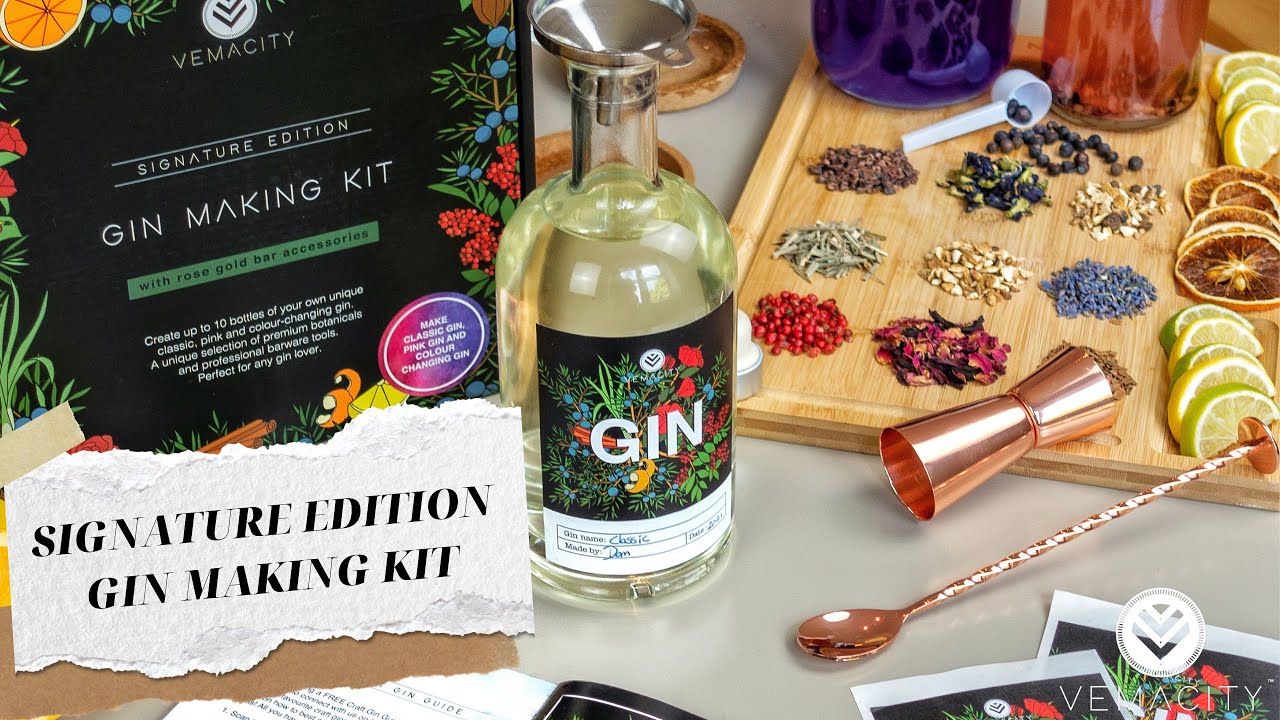 Ultimate Colour Changing Gin Kit  Coloured Gin Making Set – Vemacity