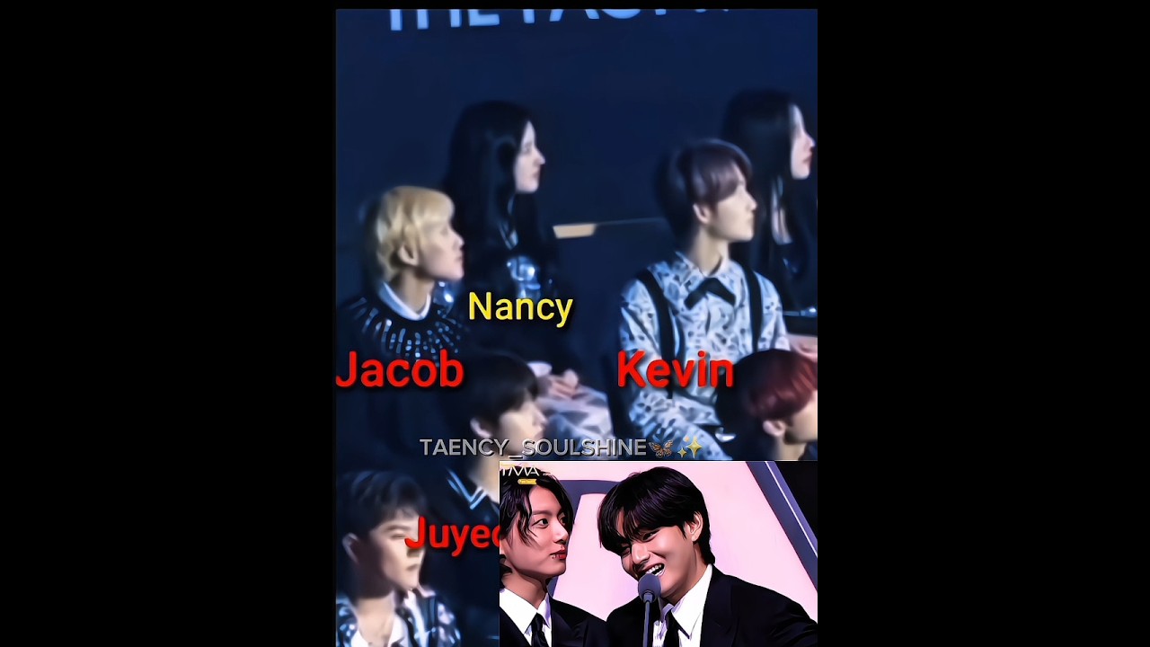 nancy reacting to taehyung 😳✨ | award show moments😫🔥 #nancy #bts #kpop #taehyung #shorts