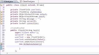 Intermediate Java Tutorial   50   Creating the GUI for the Client Profile