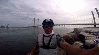 First time fishing at the Indian River, Delaware