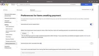 How to Automatically Cancel Unpaid Items on Ebay