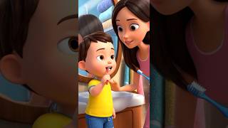 Baby Learns to Brush His Teeth 🪥😁 | Cute Healthy Habit #Shorts