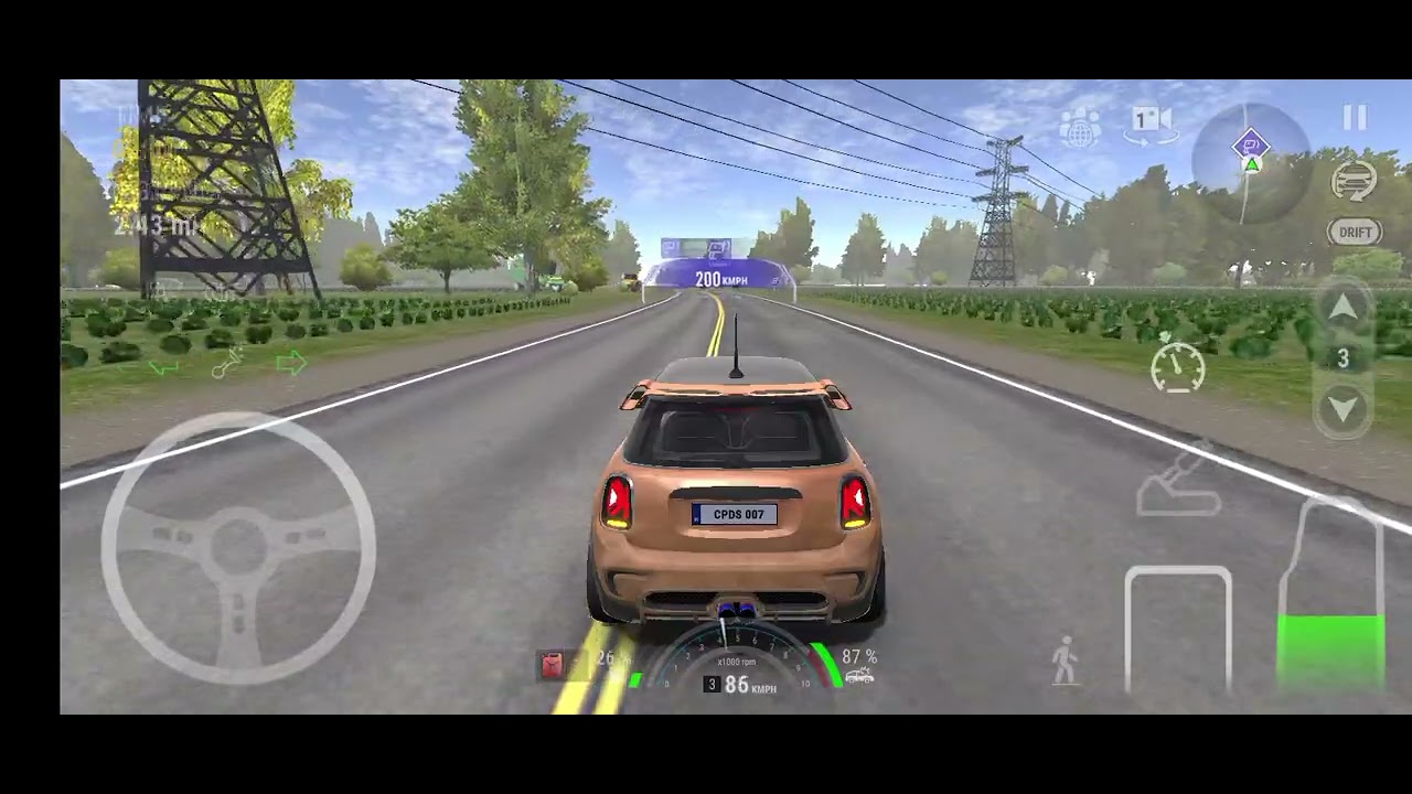 Raja Dani rider playing car parking driving school