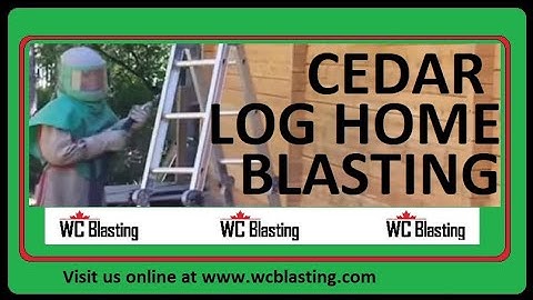 Cedar Panabode Log Home Blasting by WC Blasting